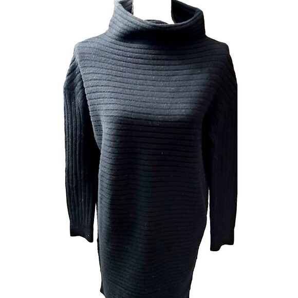 HATCH Sweater Black Marino Wool Pullover Chunky Rib Stretch XL Maternity - Picture 2 of 6